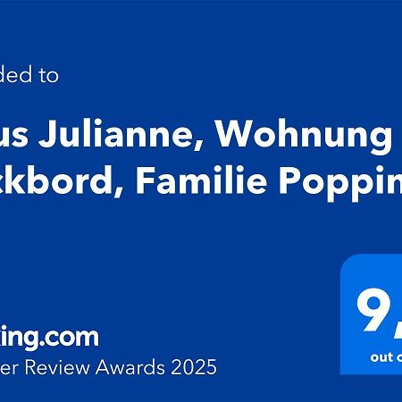 Haus Julianne, Wohnung Backbord, Familie Poppinga Norderney Εξωτερικό φωτογραφία
